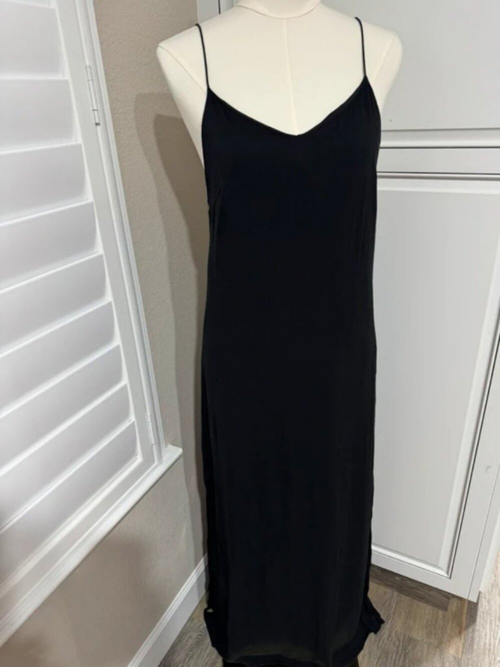 Tavik+ Black maxi dress with criss-cross back straps, size S